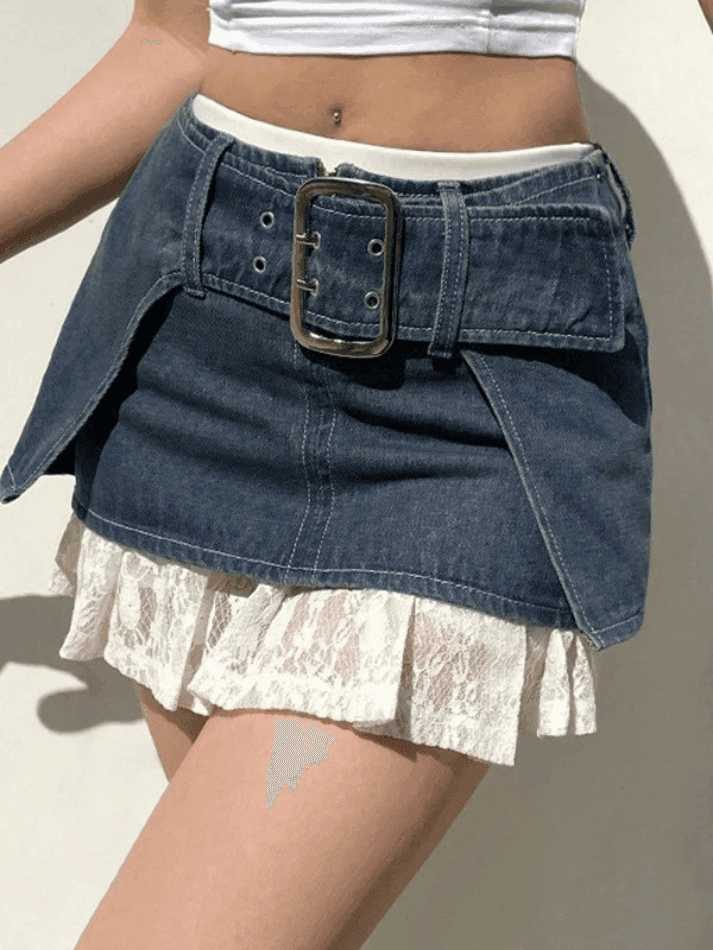 Levoire | Ceinture Ultra Denim Jupe Cargo Mini