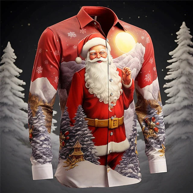Levoire | Chemise de Noël en lin Rot