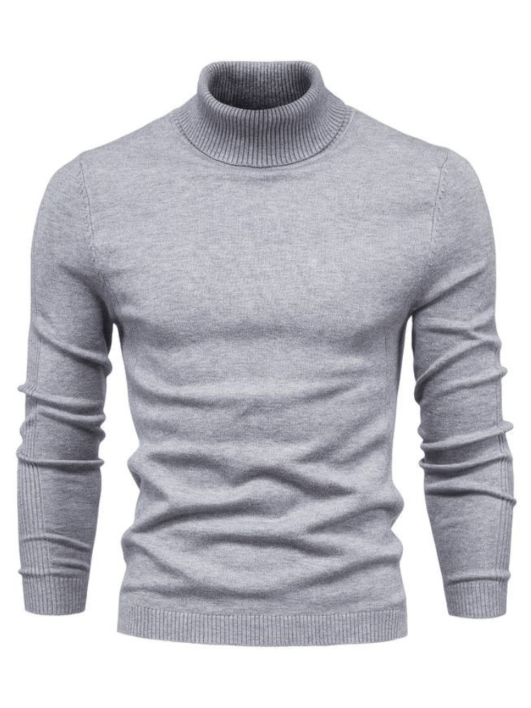 Levoire | Pull à col roulé élégant pour hommes Sweat-shirt Confortable & Stylé Pour Chaque Saison Gris