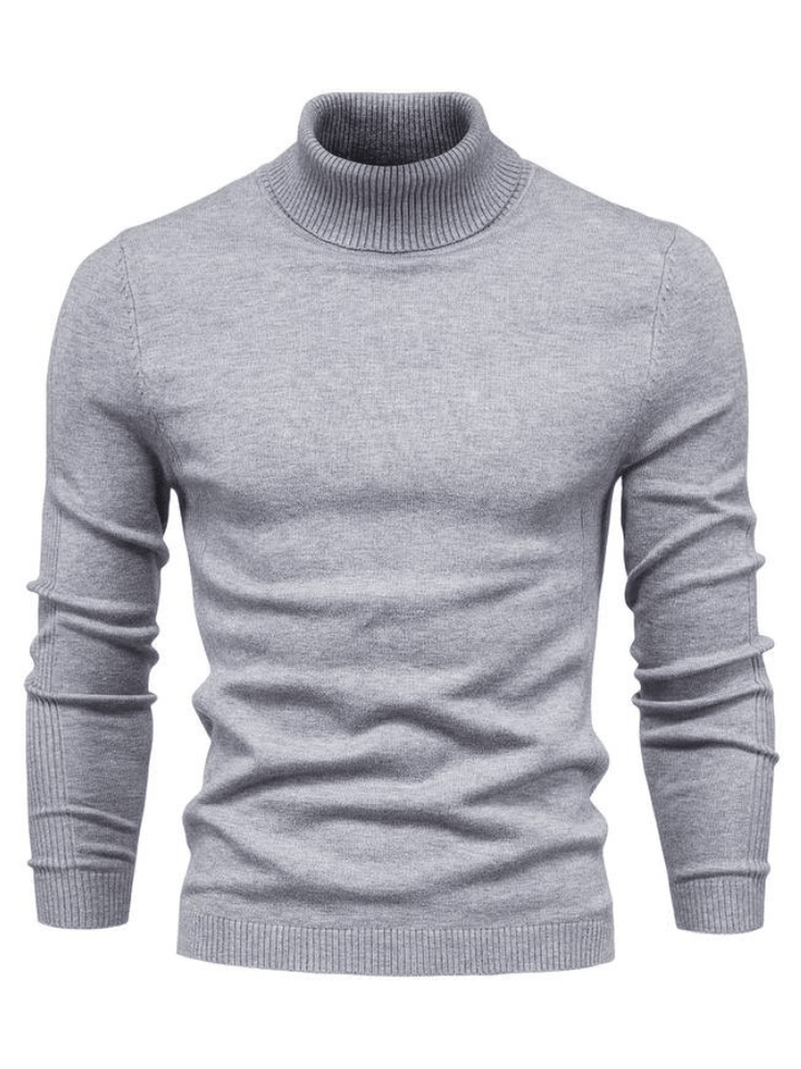 Levoire | Pull à col roulé élégant pour hommes Sweat-shirt Confortable & Stylé Pour Chaque Saison Gris