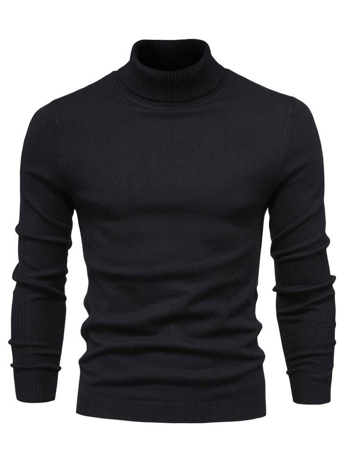 Levoire | Pull à col roulé élégant pour hommes Sweat-shirt Confortable & Stylé Pour Chaque Saison Noir