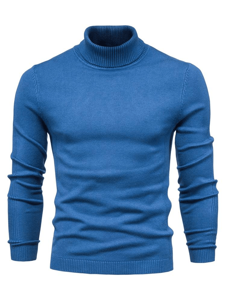 Levoire | Pull à col roulé élégant pour hommes Sweat-shirt Confortable & Stylé Pour Chaque Saison Bleu