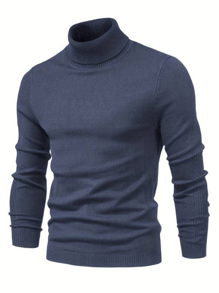 Levoire | Pull à col roulé élégant pour hommes Sweat-shirt Confortable & Stylé Pour Chaque Saison Gris foncé