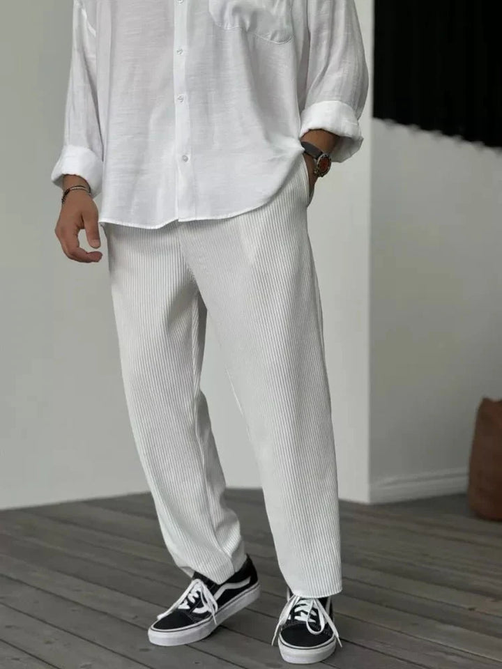 Levoire | Pantalon Élégant Pour Homme Blanc