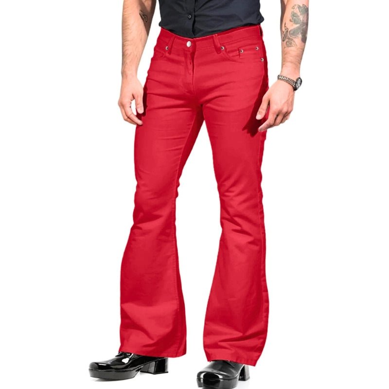 Levoire | Pantalon homme Retro Flare Pantalon homme style vintage Design tendance Rot