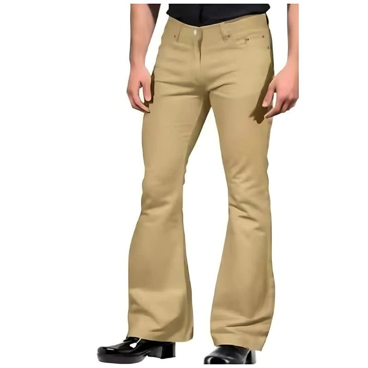 Levoire | Pantalon homme Retro Flare Pantalon homme style vintage Design tendance Khaki