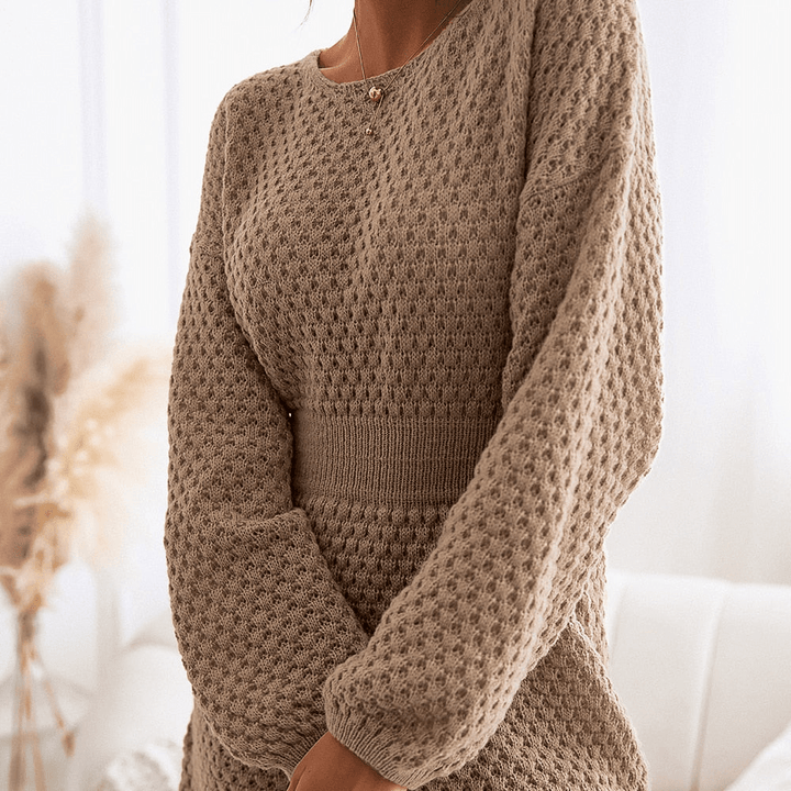 Levoire | Robe en maille confortable pour femmes robe de sudation