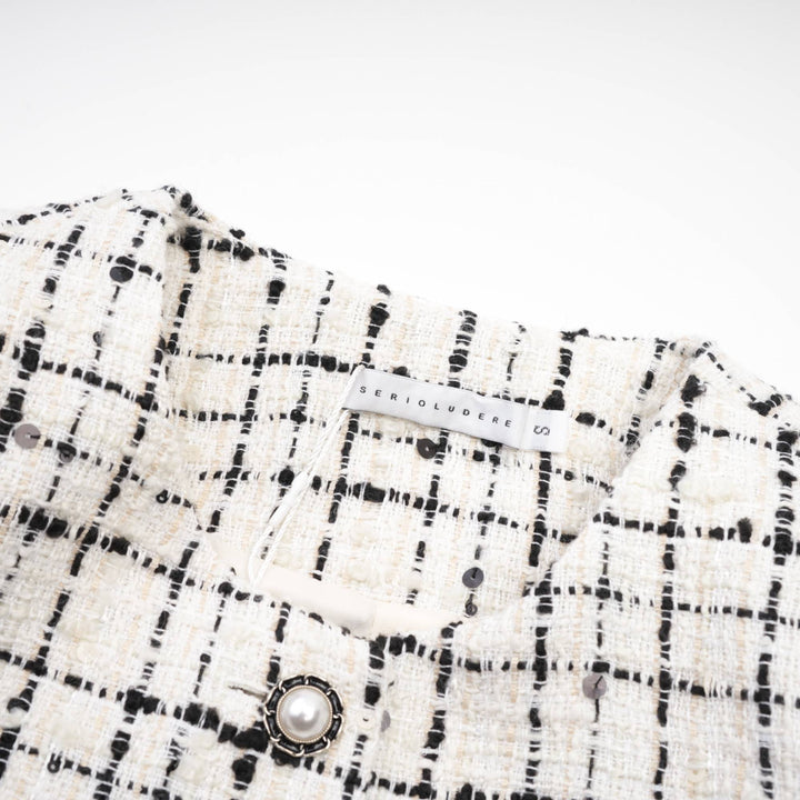 Levoire | Veste Découpée Imprimée À Carreaux