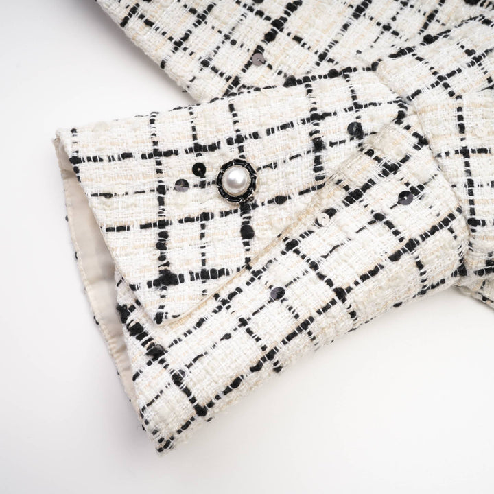 Levoire | Veste Découpée Imprimée À Carreaux