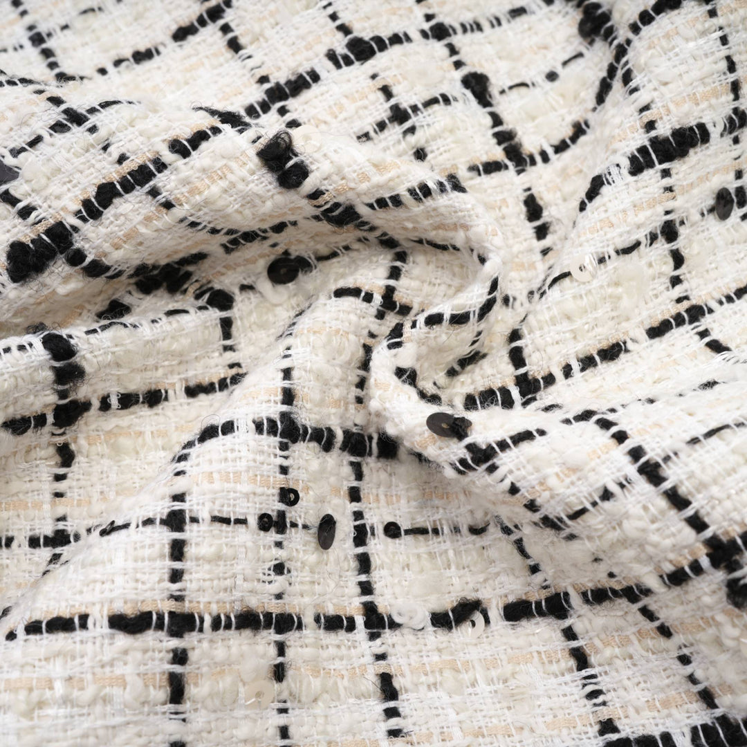 Levoire | Veste Découpée Imprimée À Carreaux