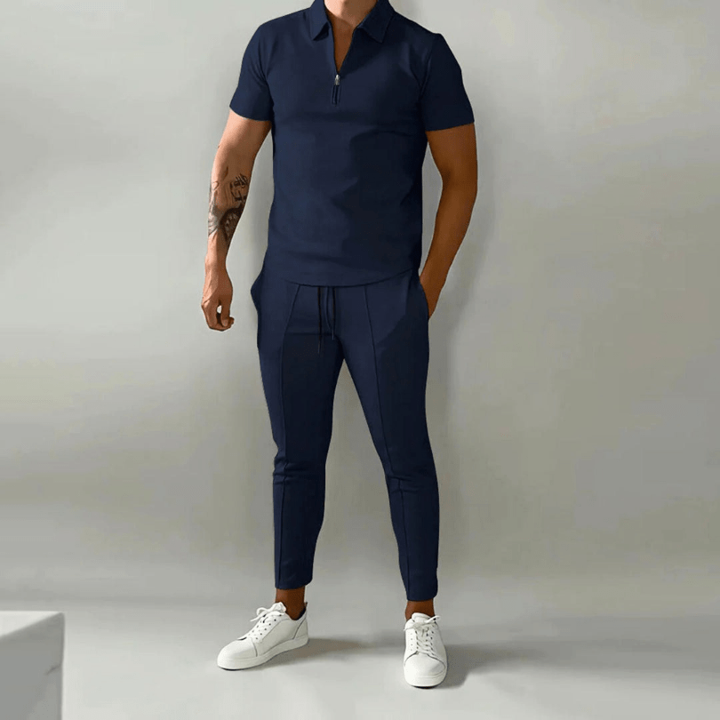 Levoire | Ensemble Été Décontracté Homme Bleu marine
