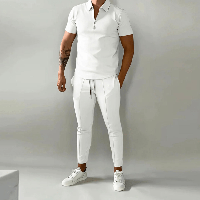Levoire | Ensemble Été Décontracté Homme Blanc