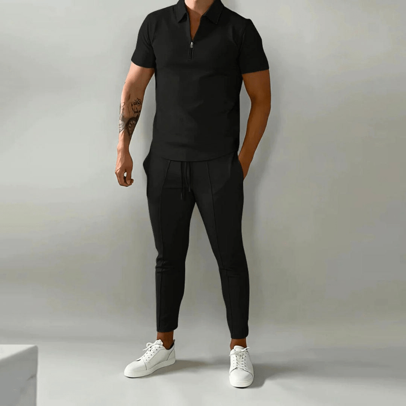 Levoire | Ensemble Été Décontracté Homme Noir