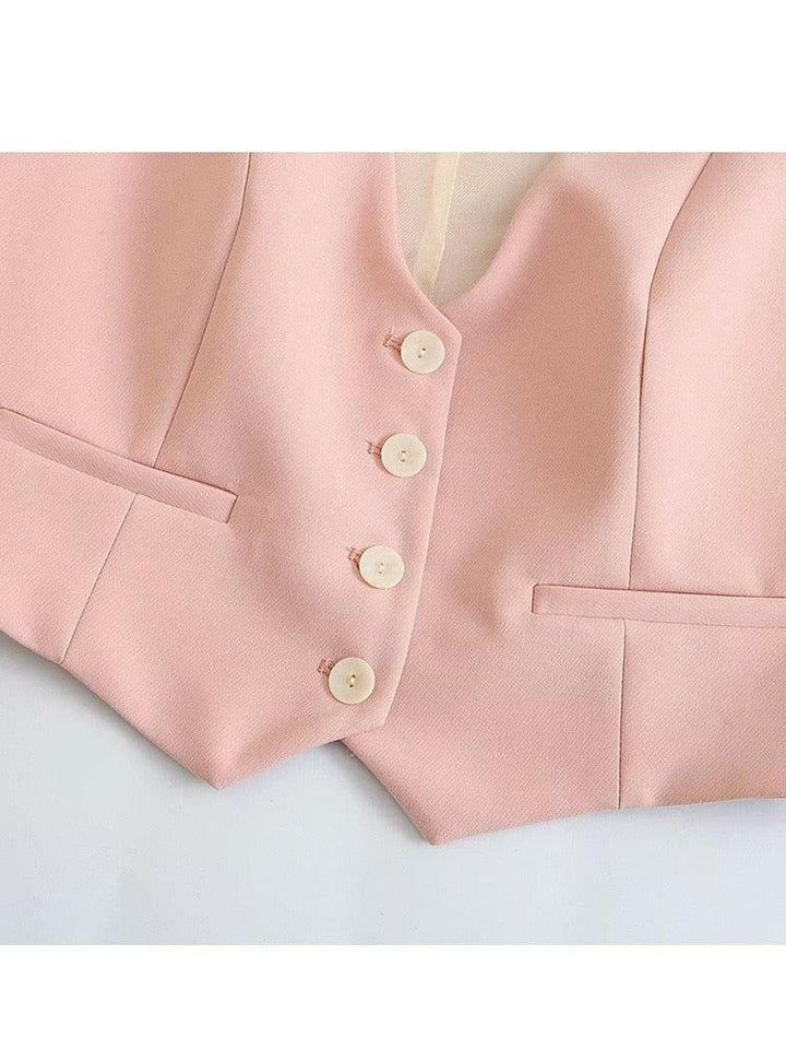 Levoire | Femmes Ensemble De Gilet 2 Pièces Et Pantalon Larges