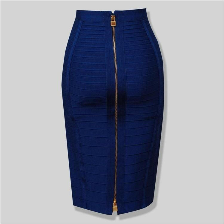 Levoire | Jupe Crayon Élégante Pour Femmes Bleu