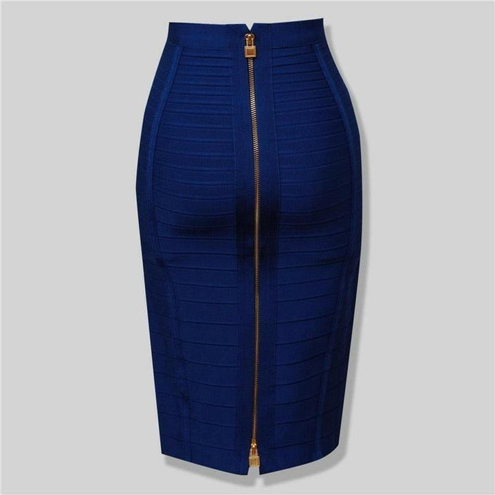 Levoire | Jupe Crayon Élégante Pour Femmes Bleu