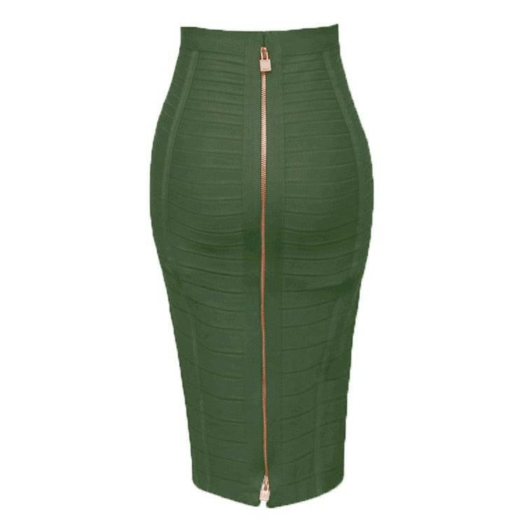 Levoire | Jupe Crayon Élégante Pour Femmes Vert foncé
