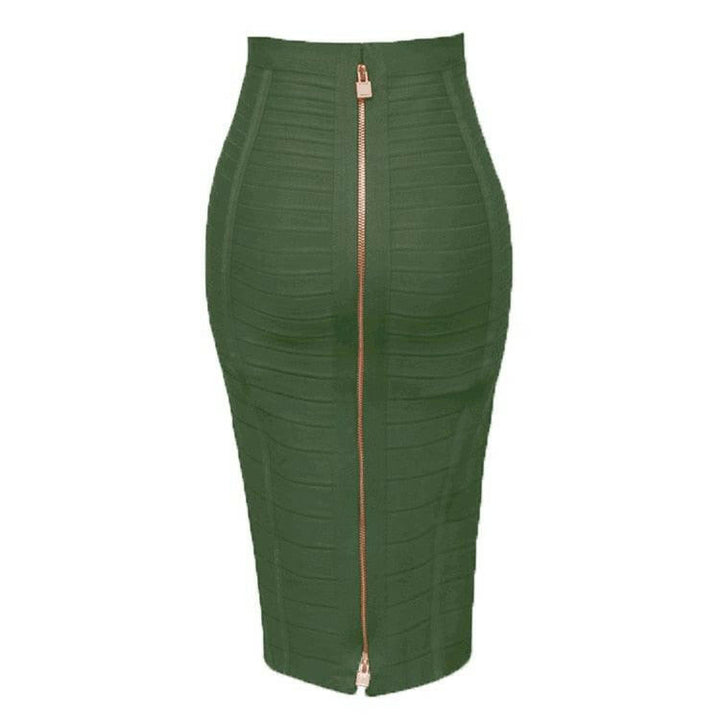 Levoire | Jupe Crayon Élégante Pour Femmes Vert foncé