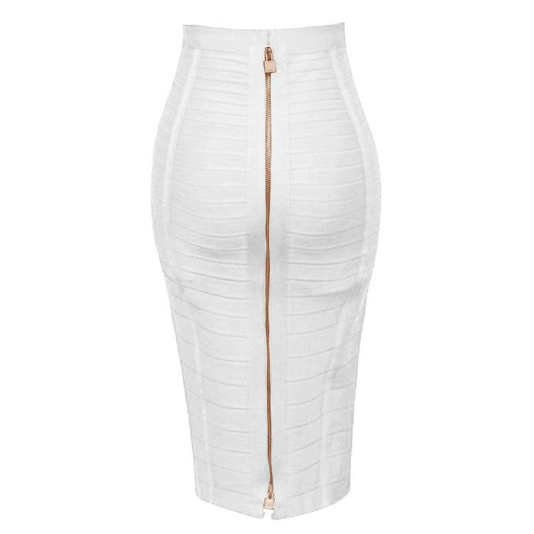 Levoire | Jupe Crayon Élégante Pour Femmes Blanc