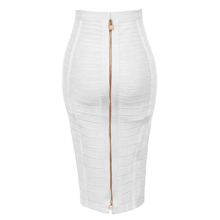 Levoire | Jupe Crayon Élégante Pour Femmes Blanc