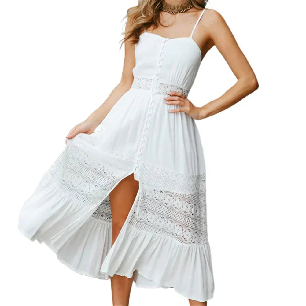 Levoire | Robe Maxi Boho Chic En Coton Pour Femme NC - COL ROND