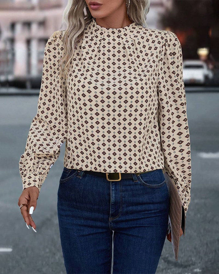 Levoire | Blouse Style Vintage Avec Imprimés
