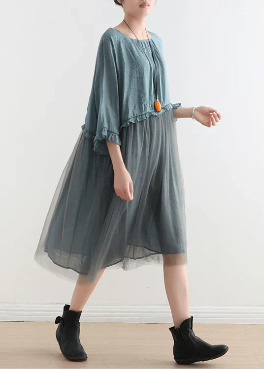 Levoire | Robe efficace et fraîche Bleu Une taille convient à tous