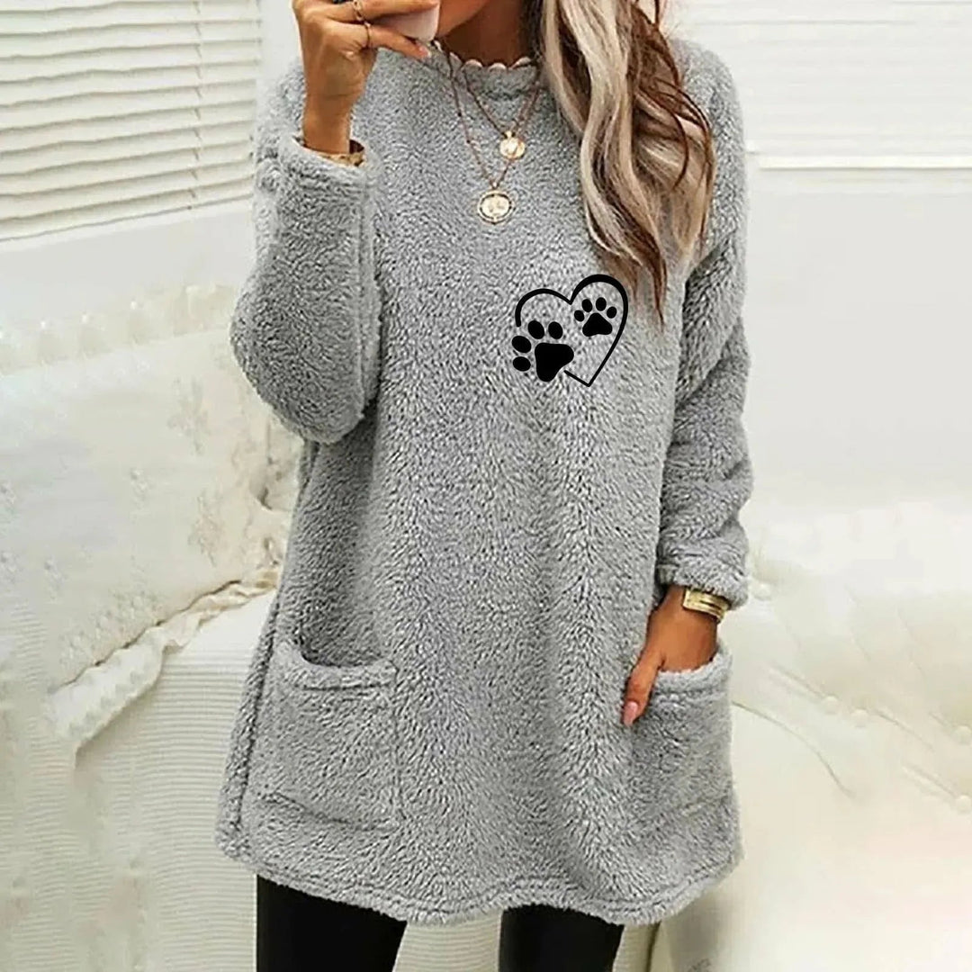 Levoire | Pull over en coton pour femmes à manches longues