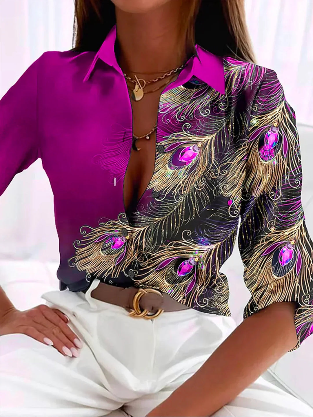 Levoire | T-Shirt À Imprimé En Relief Violet