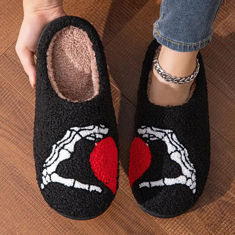 Levoire | Bottes intérieures en coton pour la maison Love Noir Noir