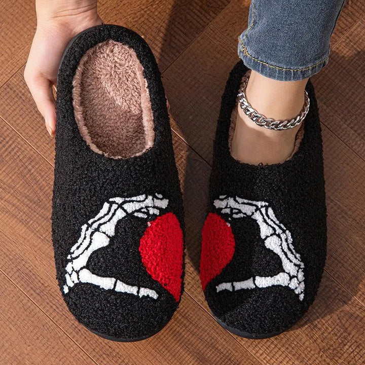 Levoire | Bottes intérieures en coton pour la maison Love Noir Noir