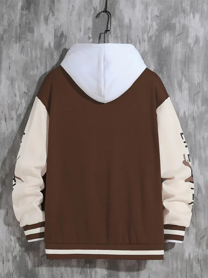 Levoire | Veste De Baseball Avec Capuche Pour Hommes