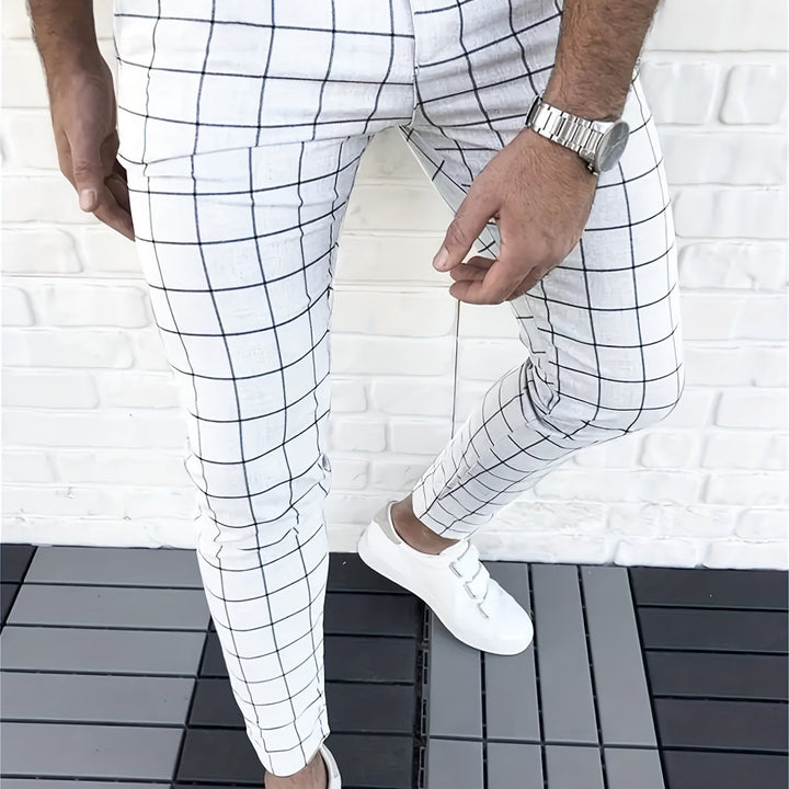 Levoire | Élégant Pantalon À Carreaux Pour Hommes