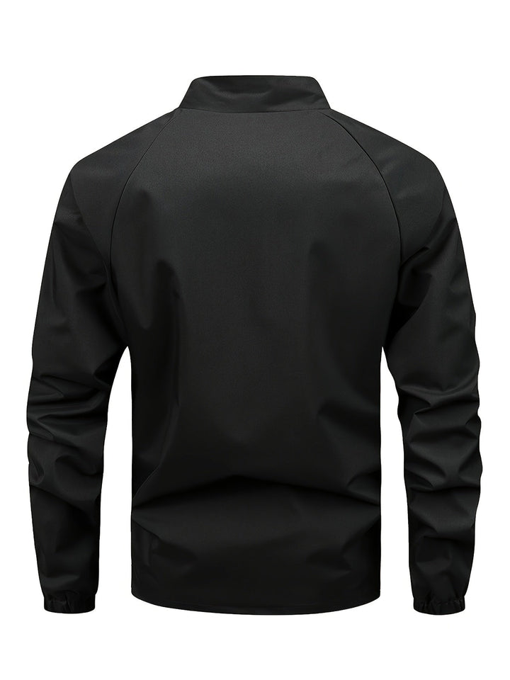 Levoire | Veste Homme Noire Avec Col Montant