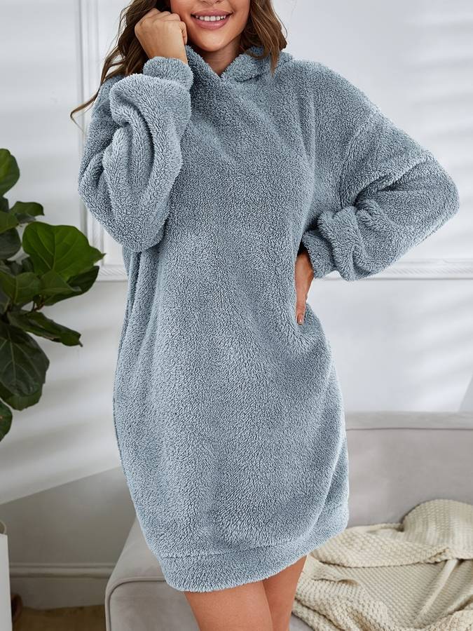 Levoire | Pull À Capuche En Teddy Chaud D'Automne Pour Femmes