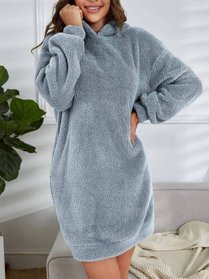 Levoire | Pull À Capuche En Teddy Chaud D'Automne Pour Femmes