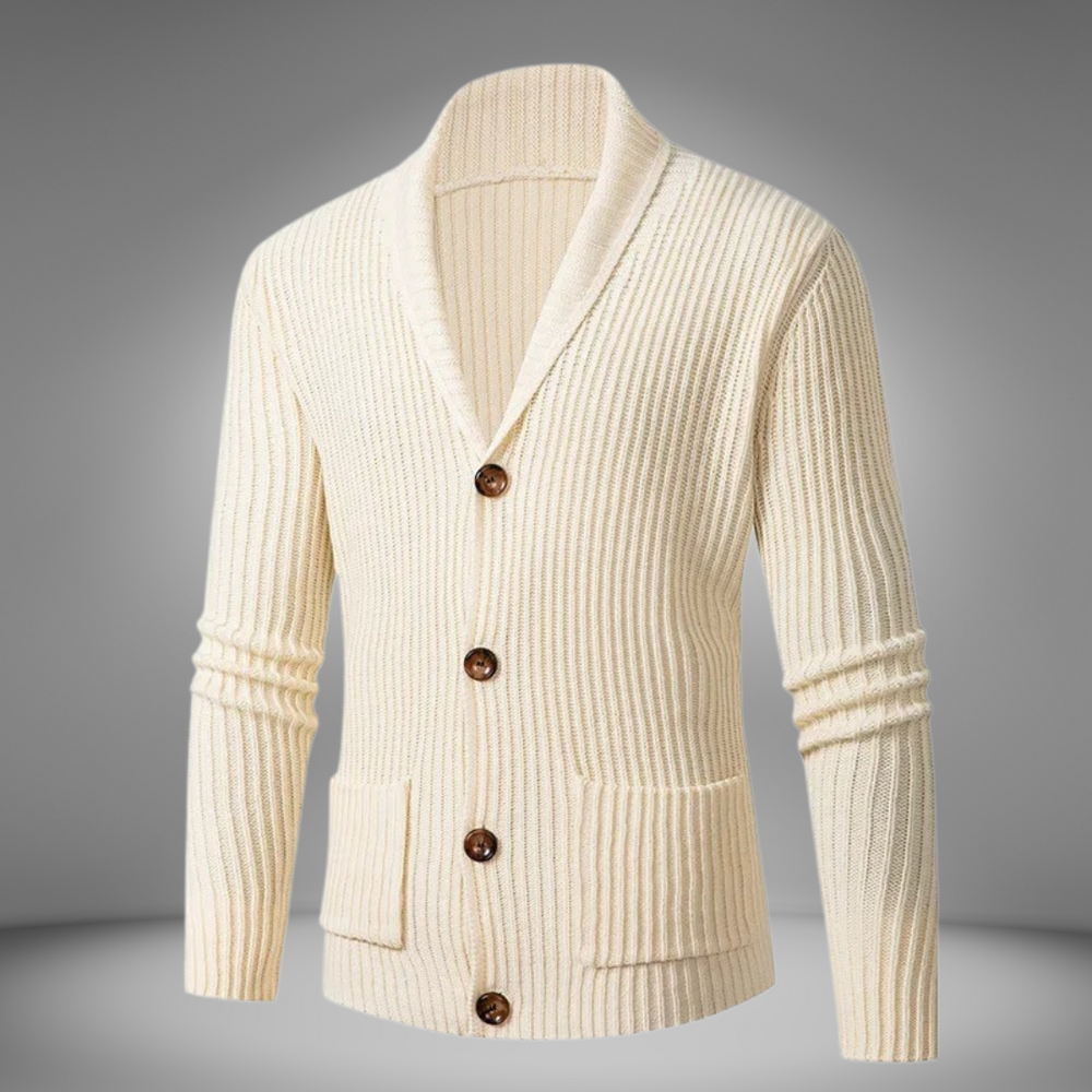 Levoire | Rento Pull À Manches Longues Genserbjørn Avec Boutons Et Poches Beige