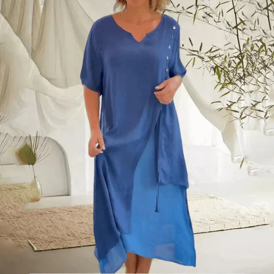 Levoire | Robe élégante de printemps Bleu