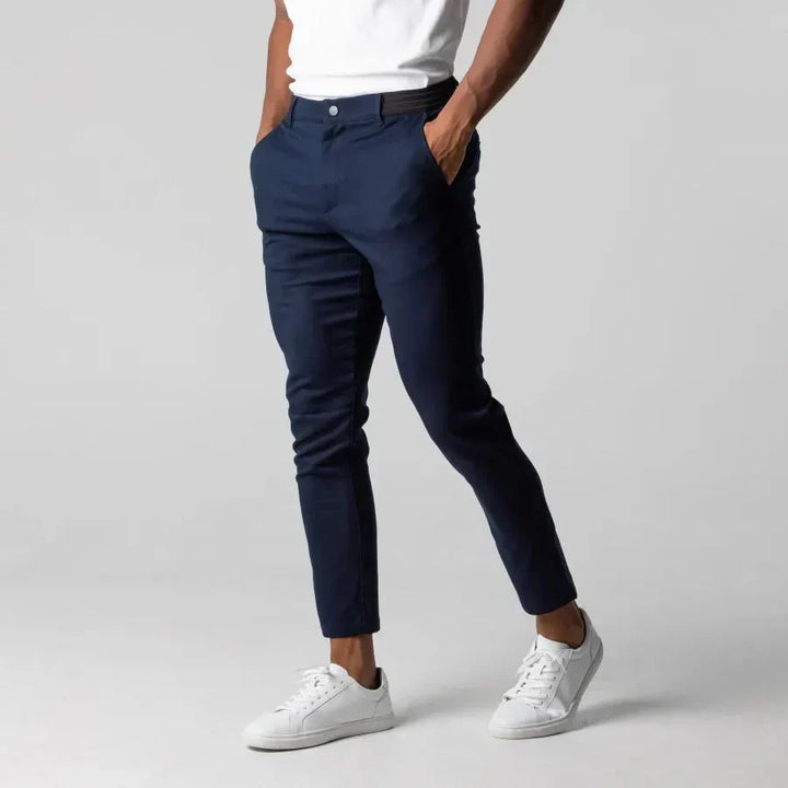 Levoire | Pantalon Chino Slim Fit Pour Homme Moderne, Confortable & Polyvalent Bleu marine