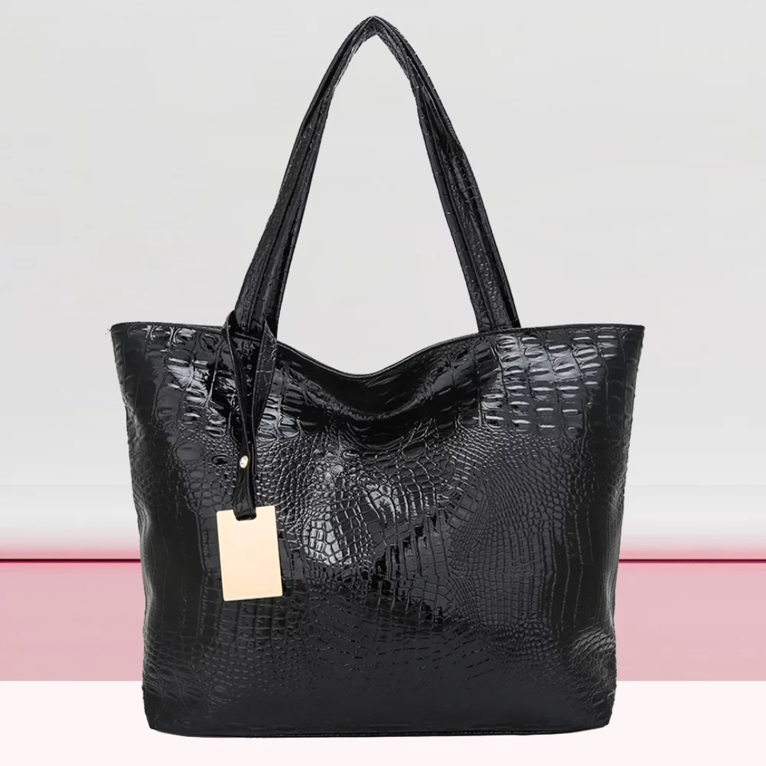 Levoire | Spacieux Avec Imprimé Crocodile Noir