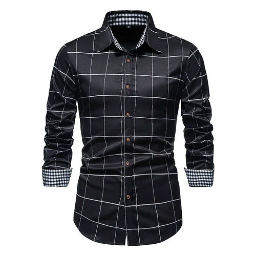 Levoire | Chemise De Bureau À Carreaux Pour Hommes