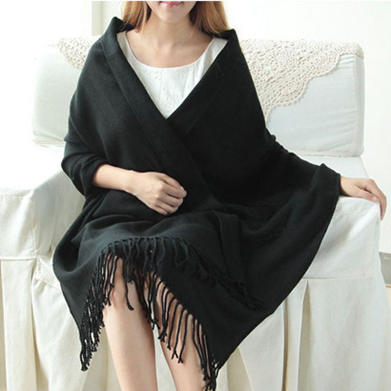 Levoire | Écharpe Avec Sensation Cachemire Et Motif Losange Noir