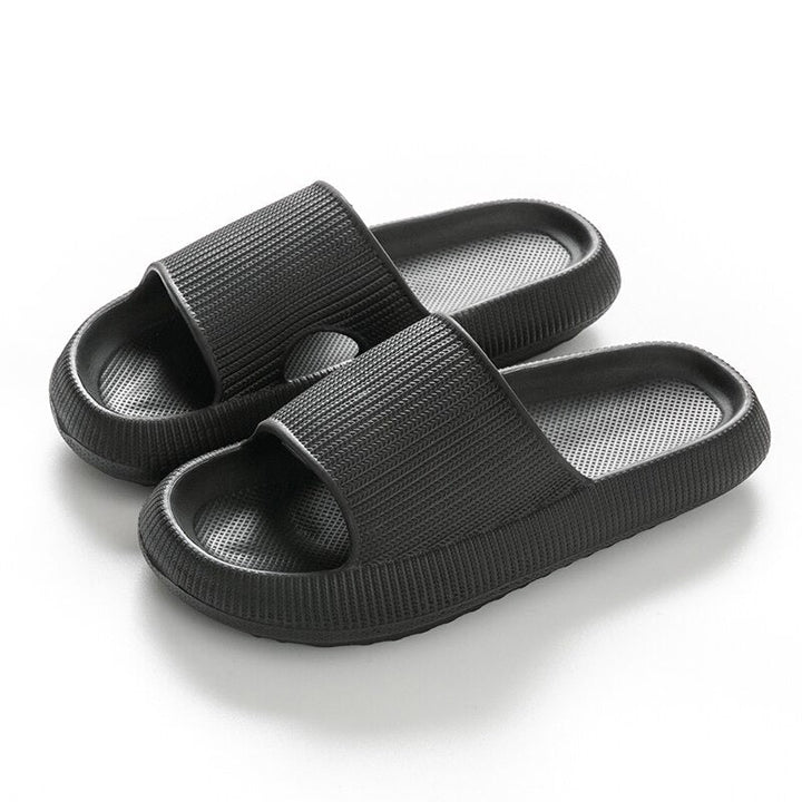 Levoire | Femme Chaussons douces et confortables Noir