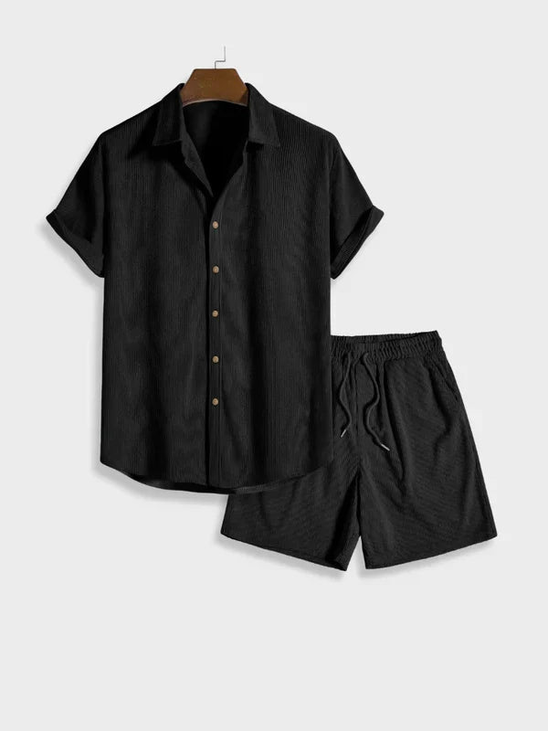 Levoire | Ensemble D'Été Avec Boutons Noir