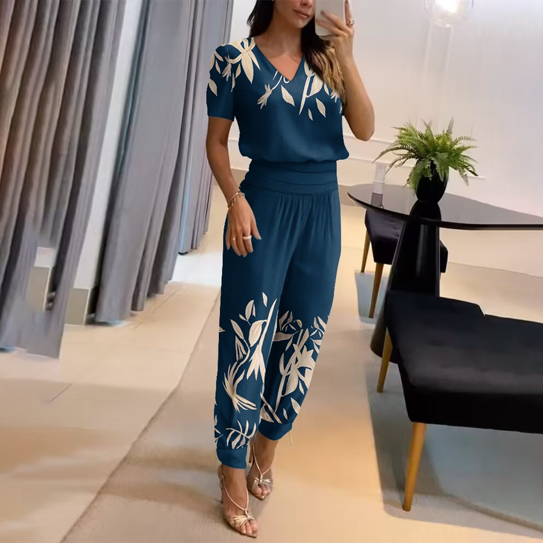 Levoire | Jumpsuit Élégant Pour Des Occasions Spéciales Bleu