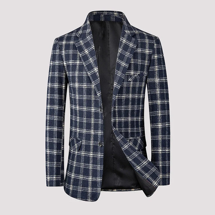 Levoire | Blazer Décontracté À Carreaux Marinebleu