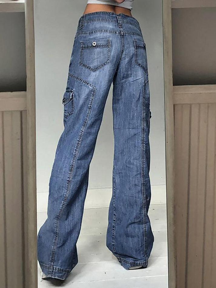 Levoire | Bleichte Cargo Jeans Avec Poches