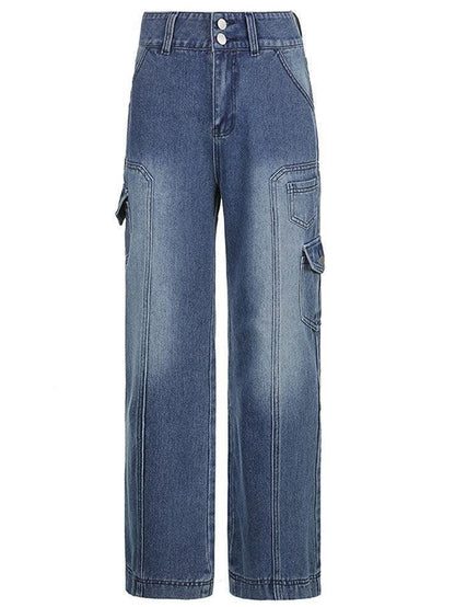 Levoire | Bleichte Cargo Jeans Avec Poches