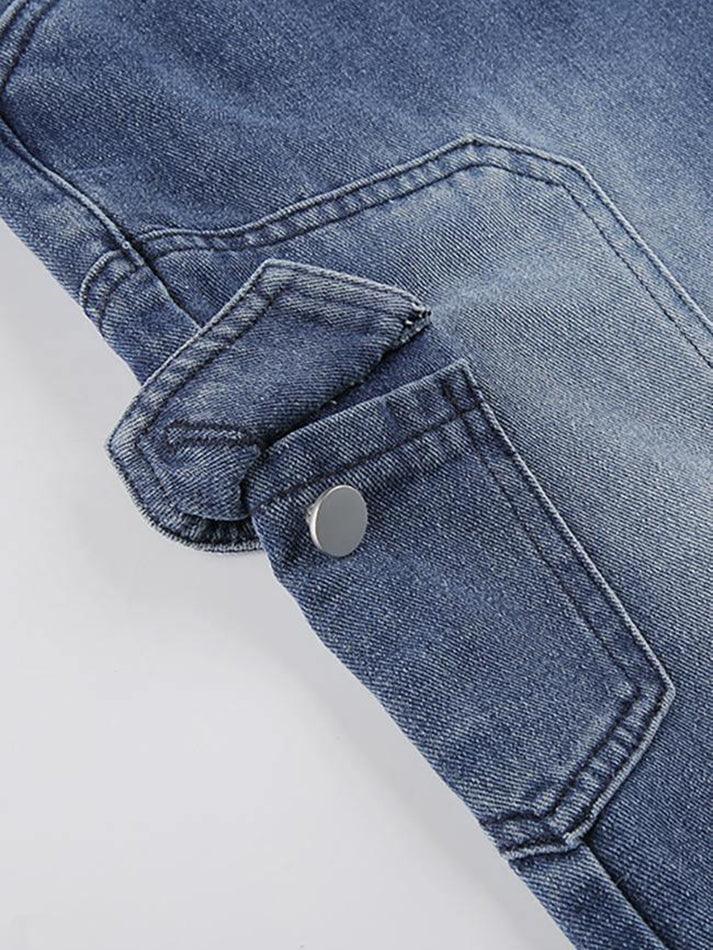 Levoire | Bleichte Cargo Jeans Avec Poches