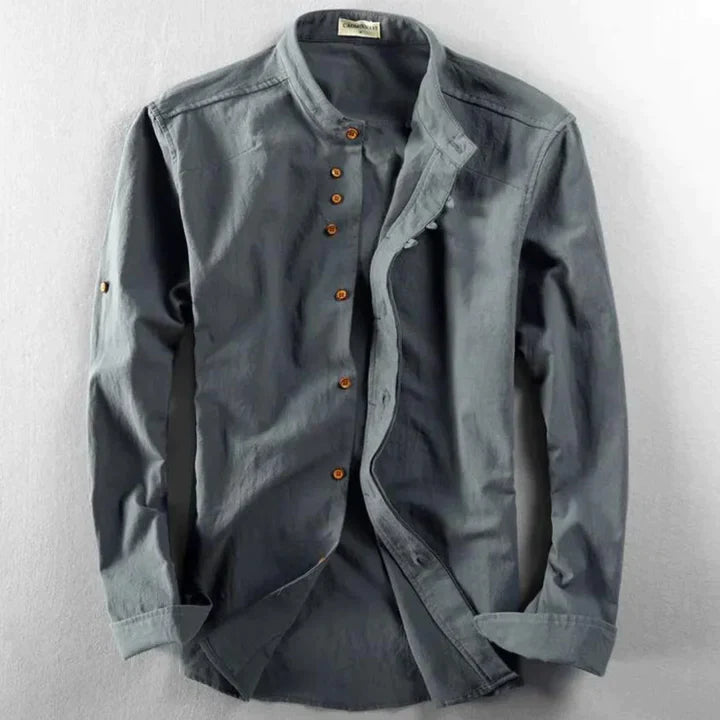 Levoire | Chemise confortable pour hommes Gris foncé